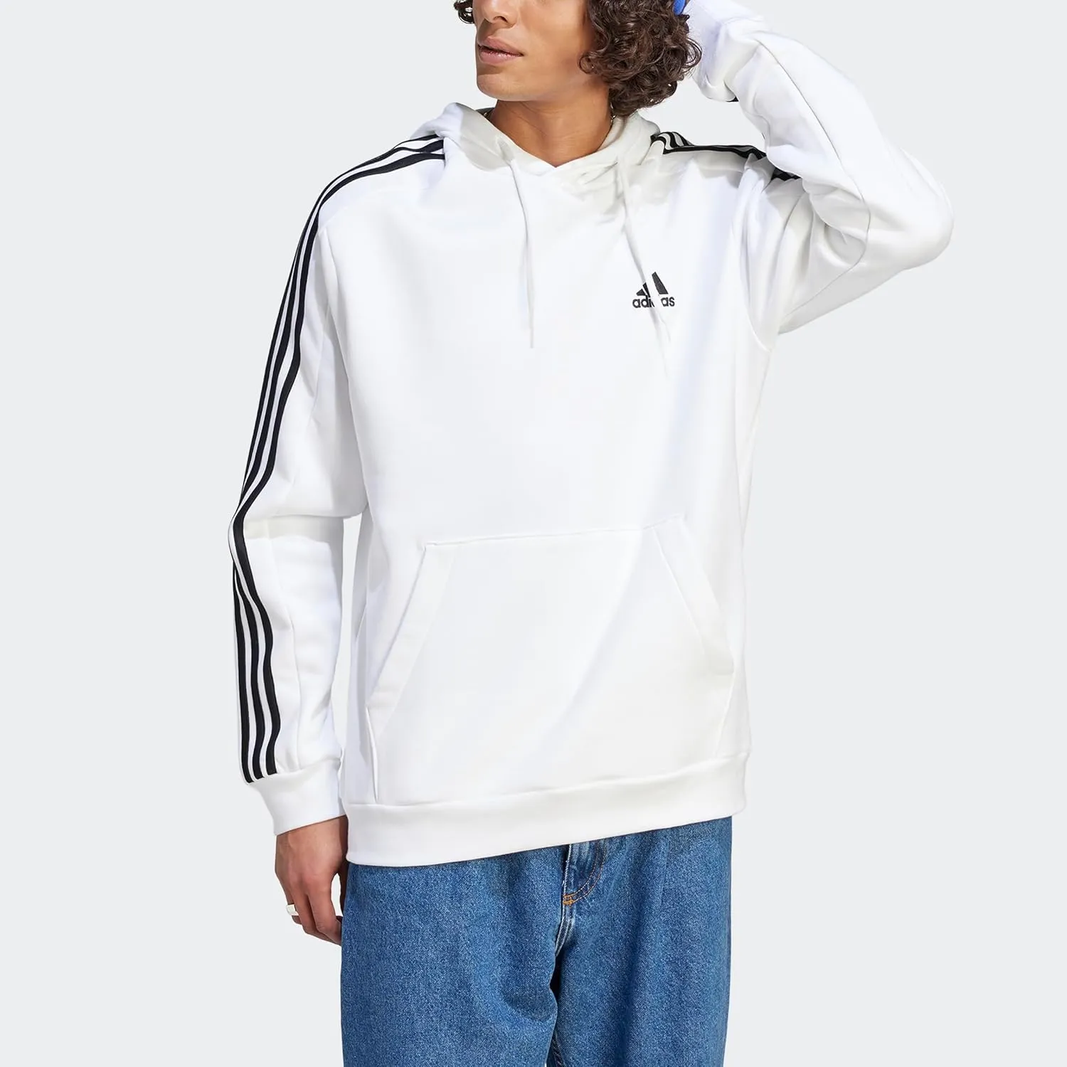 adidas Men's Essentials Fleece 3-Stripes Hoodie