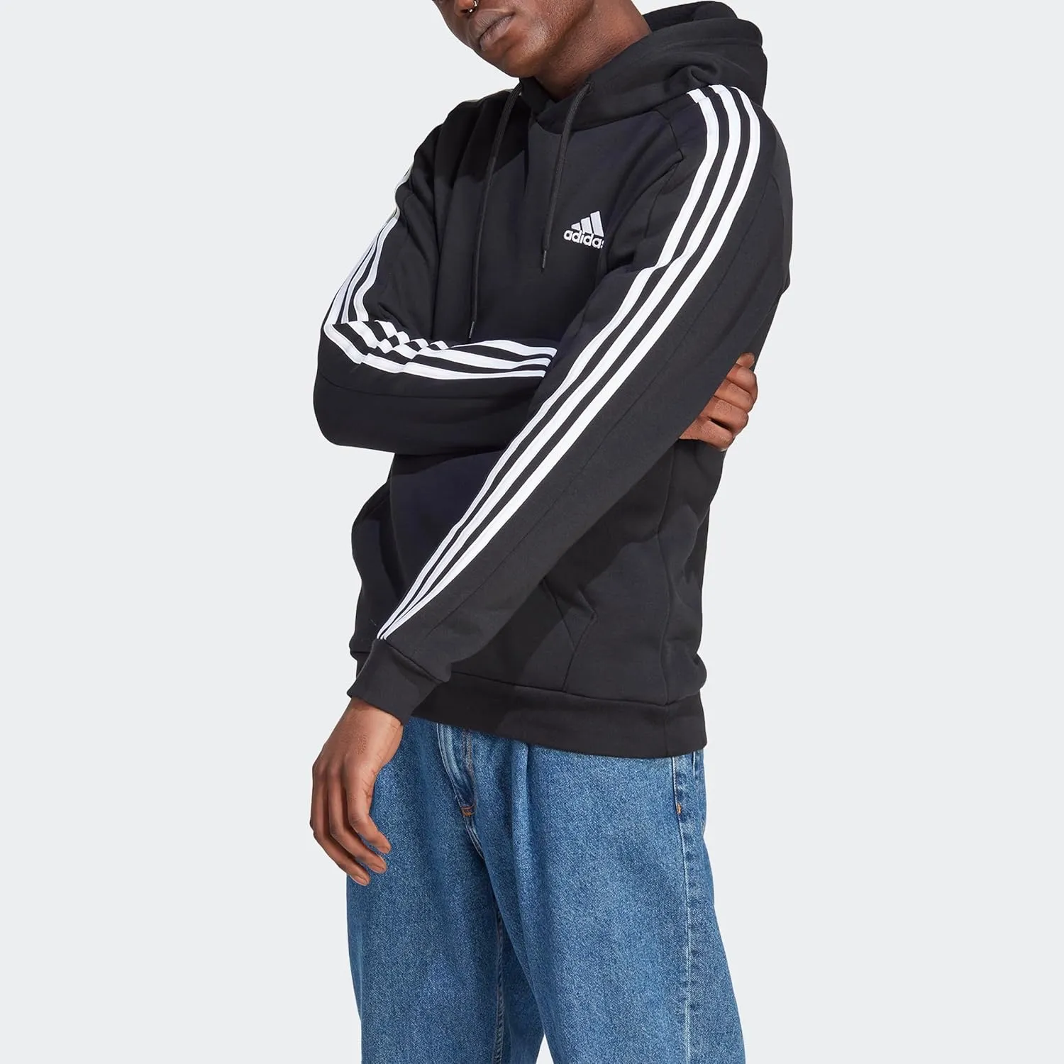 adidas Men's Essentials Fleece 3-Stripes Hoodie