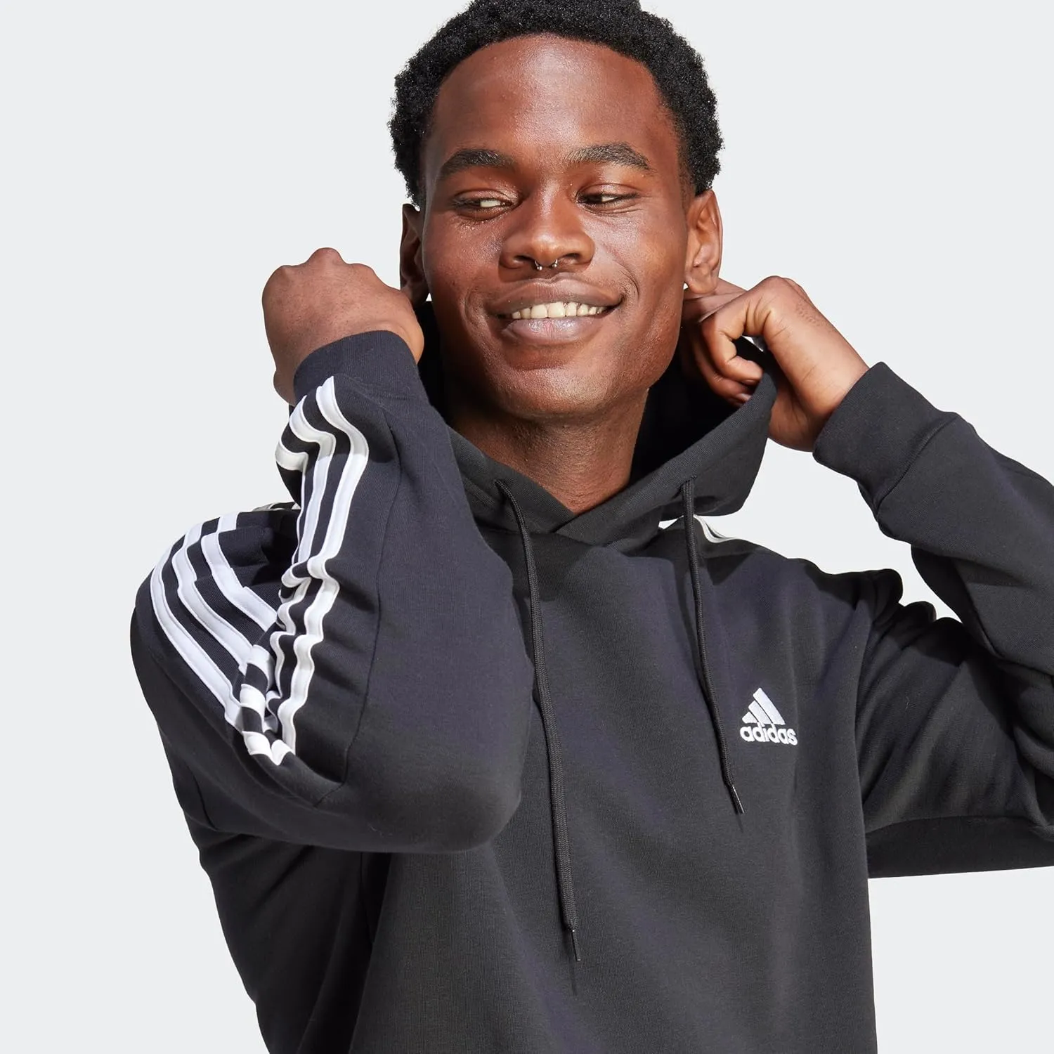adidas Men's Essentials Fleece 3-Stripes Hoodie