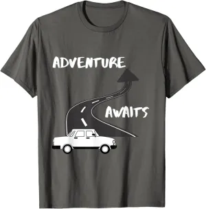 Adventure Awaits Travel T-Shirt - Road Trips - Vacation