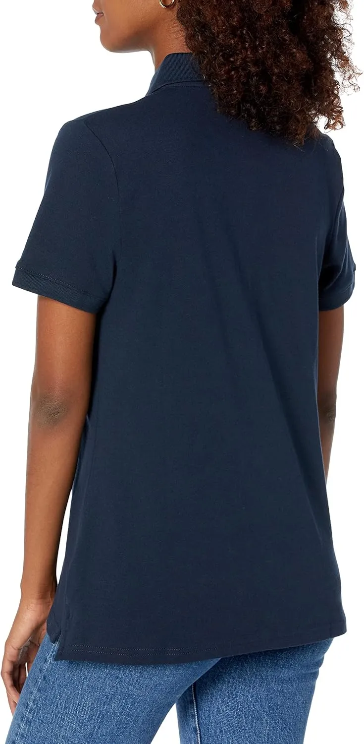 Amazon Essentials Women's Short-Sleeve Polo Shirt (Available in Plus Size)