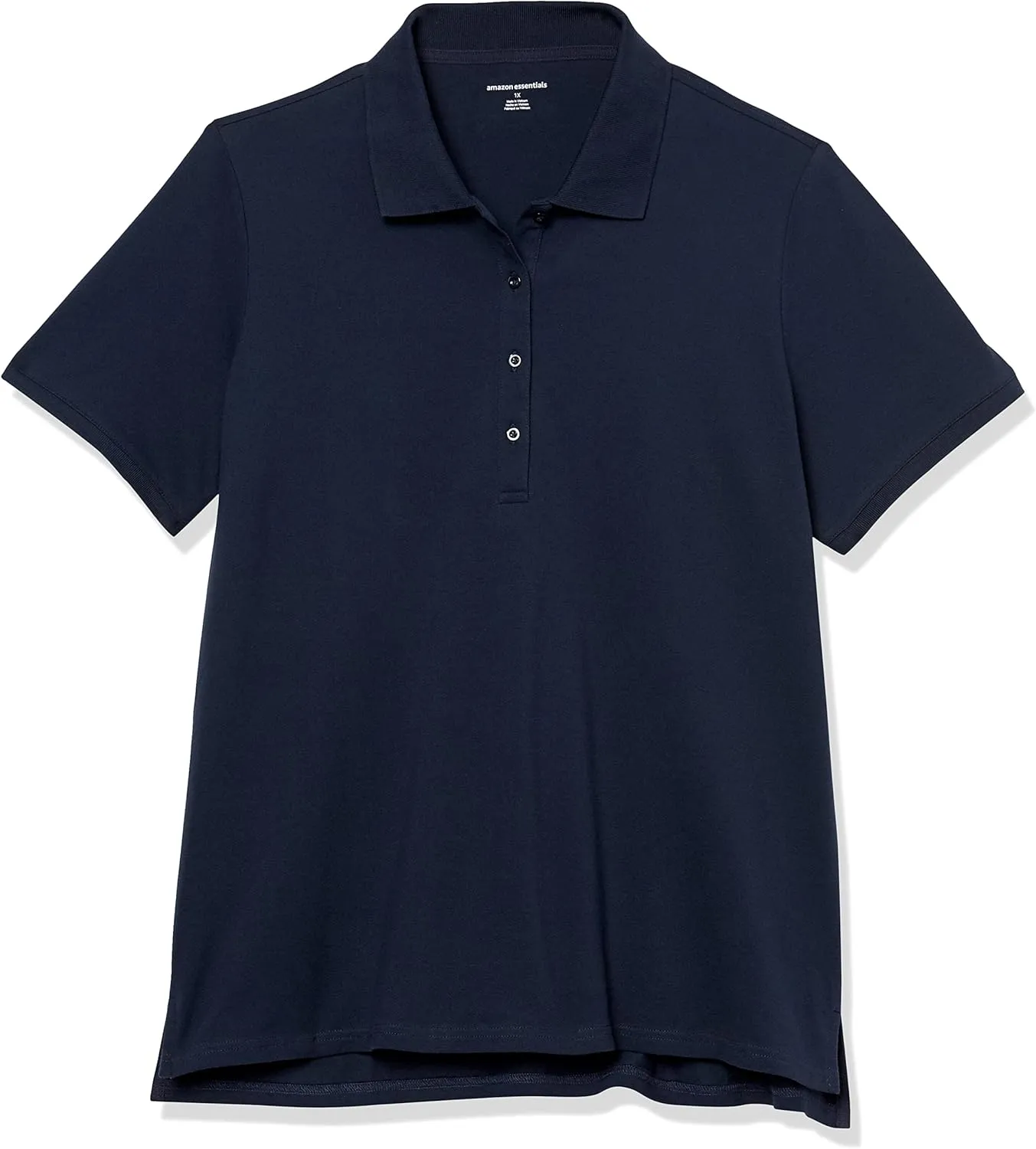 Amazon Essentials Women's Short-Sleeve Polo Shirt (Available in Plus Size)