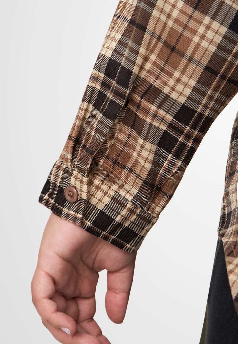 Arabella Long Sleeve Checkered Button Shirt