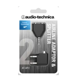 Audio-Technica Adaptor 2 Pack: Airline Adaptor Plus 3.5mm Splitter (2 X F - 1 X M)