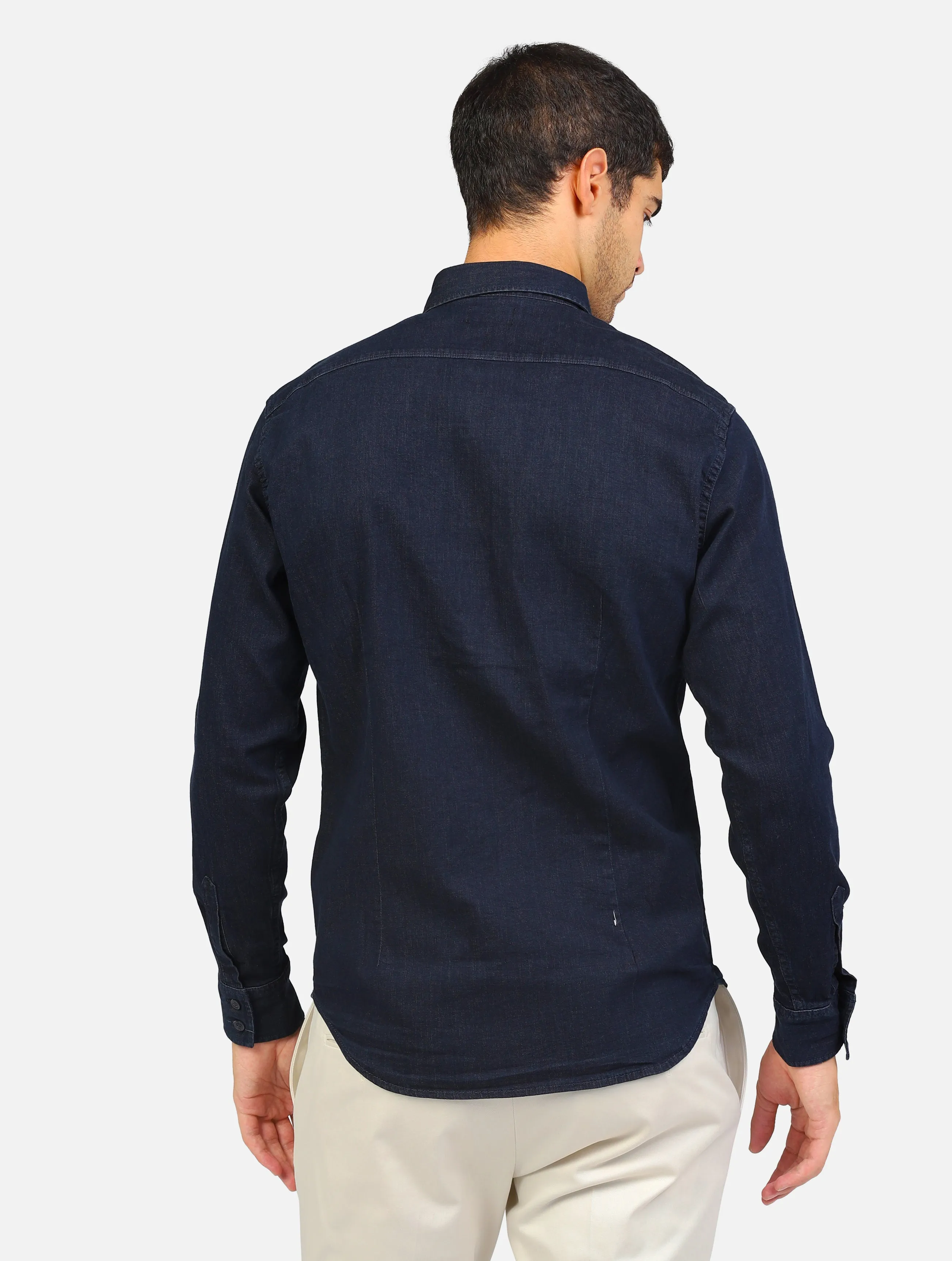 camicia denim slim fit