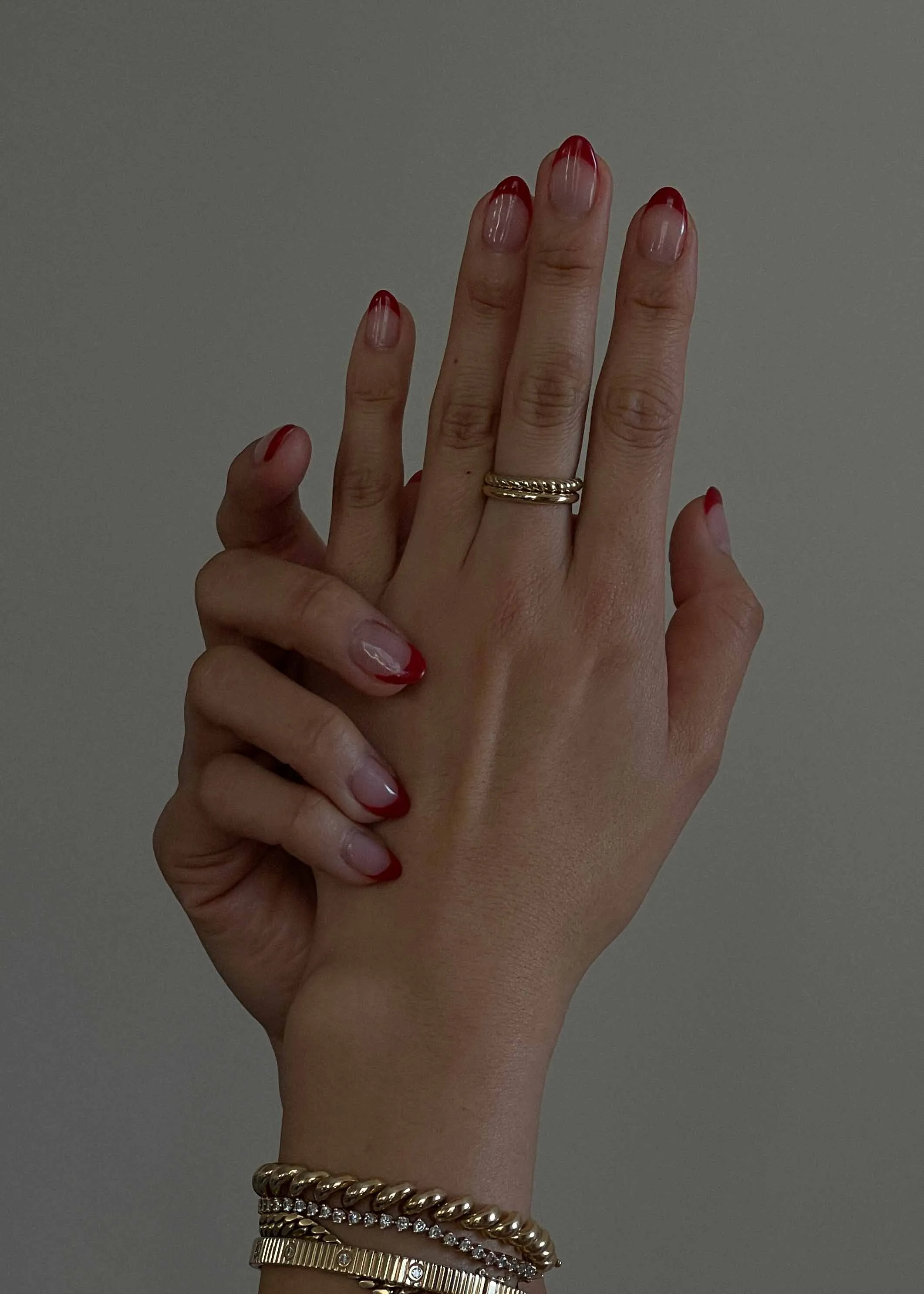 Claudine Twist & Pauline Ellipse Ring Stack