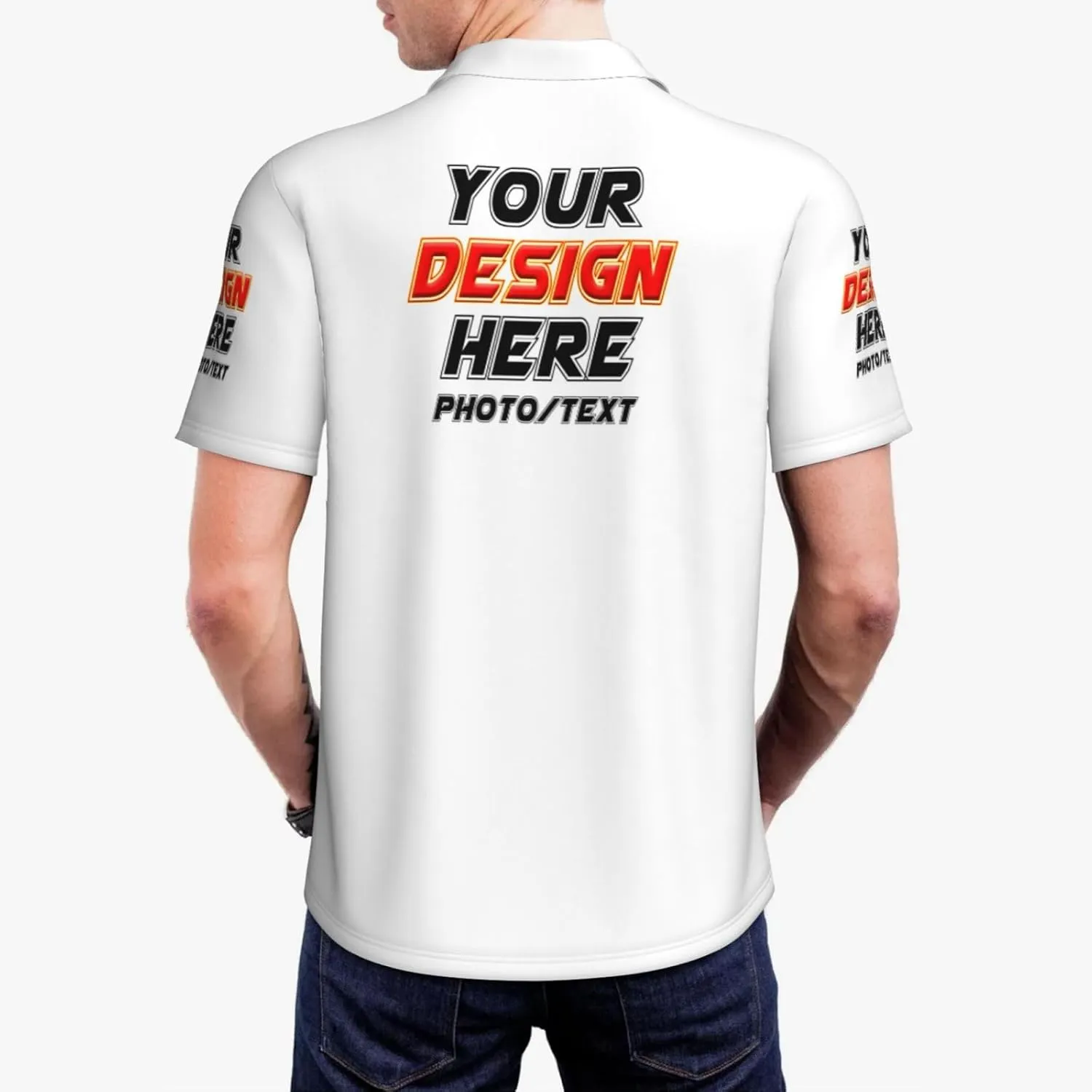 Custom Polo shirts Add Your Text Picture Name Logo Casual Custom Polo shirt Fashion Custom Polo shirts