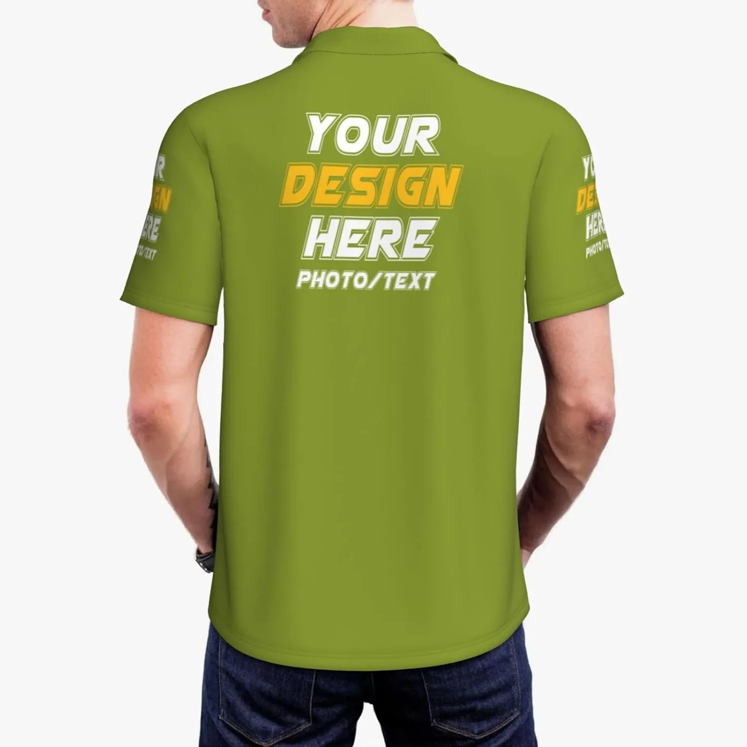 Custom Polo shirts Add Your Text Picture Name Logo Casual Custom Polo shirt Fashion Custom Polo shirts