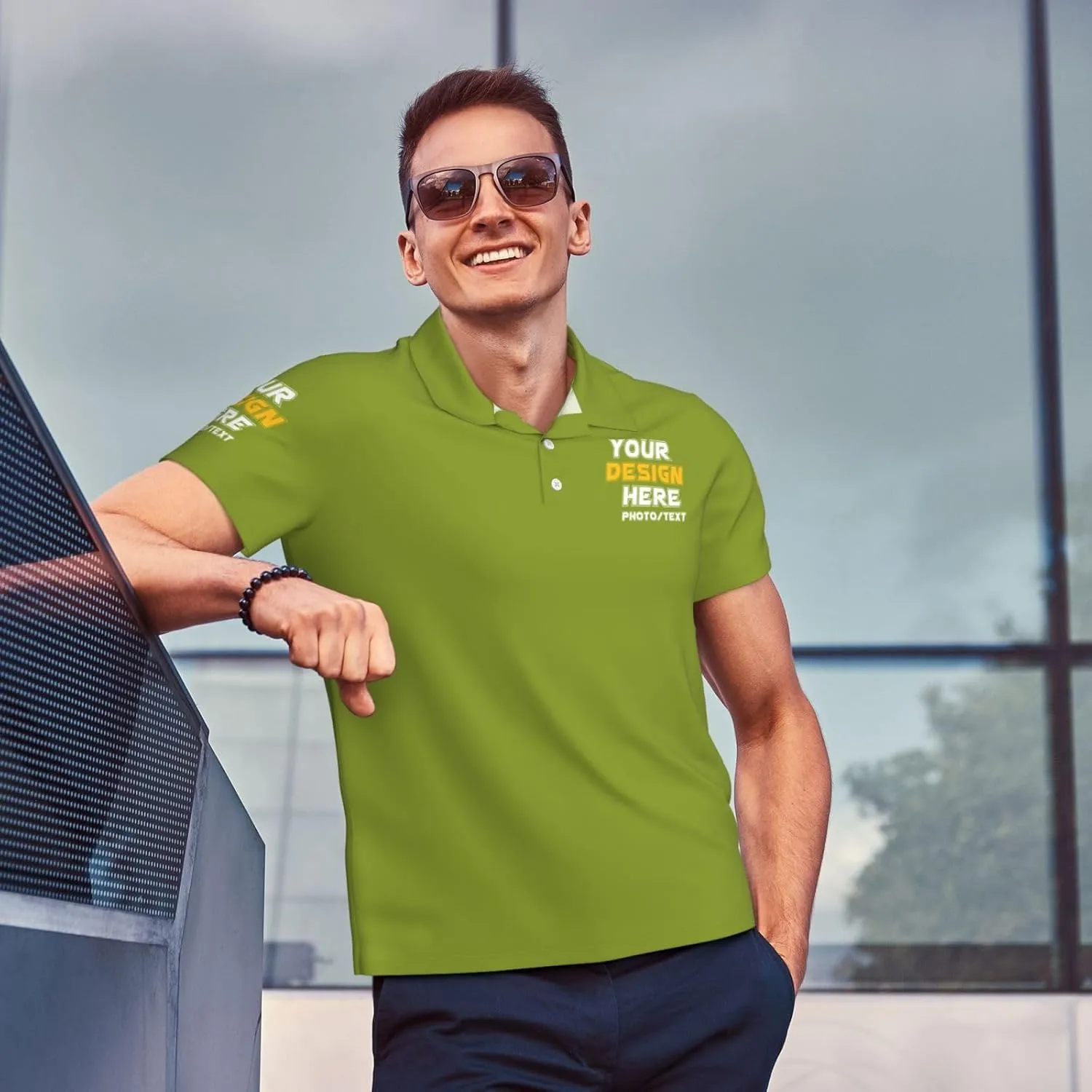 Custom Polo shirts Add Your Text Picture Name Logo Casual Custom Polo shirt Fashion Custom Polo shirts