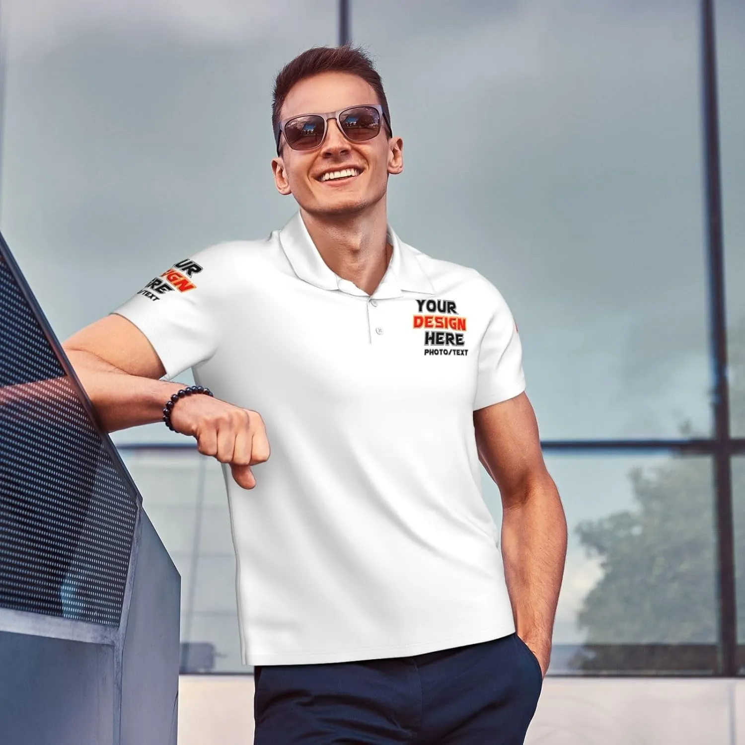 Custom Polo shirts Add Your Text Picture Name Logo Casual Custom Polo shirt Fashion Custom Polo shirts