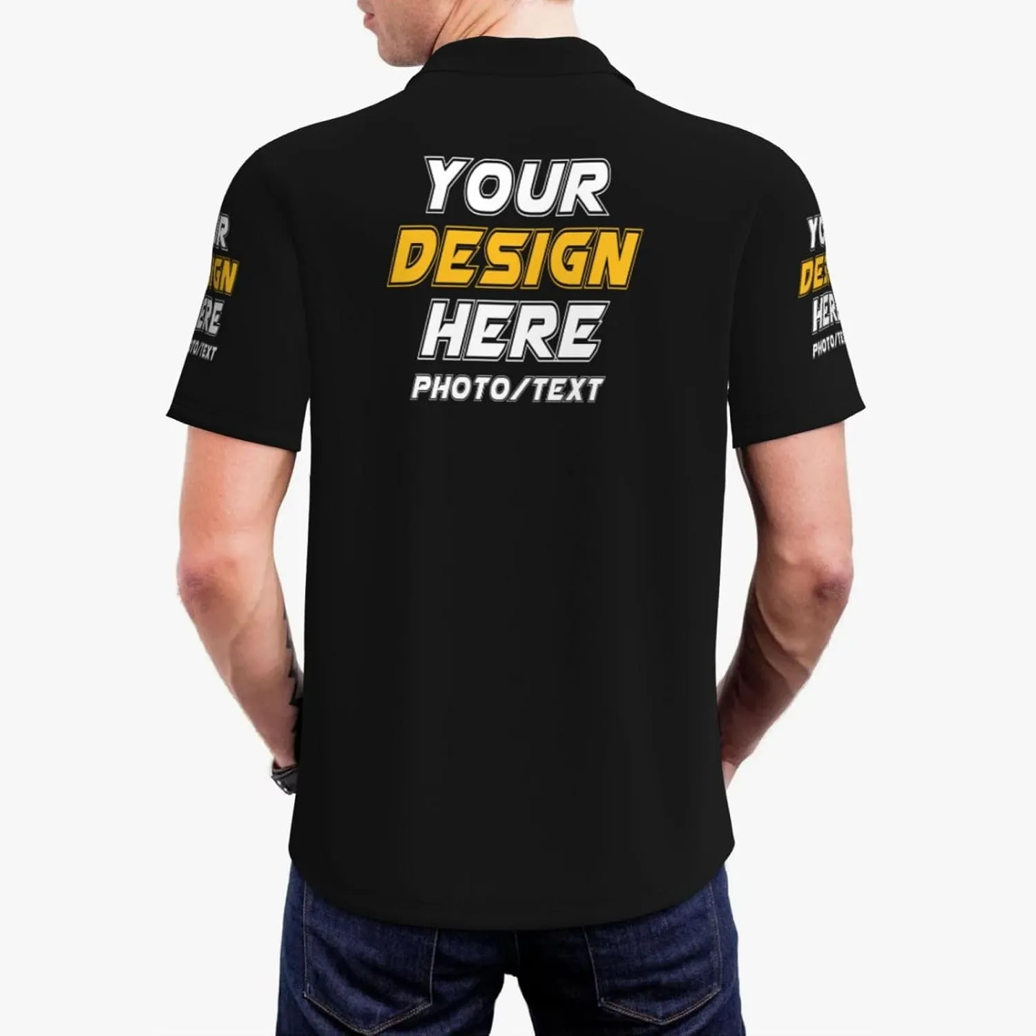 Custom Polo shirts Add Your Text Picture Name Logo Casual Custom Polo shirt Fashion Custom Polo shirts