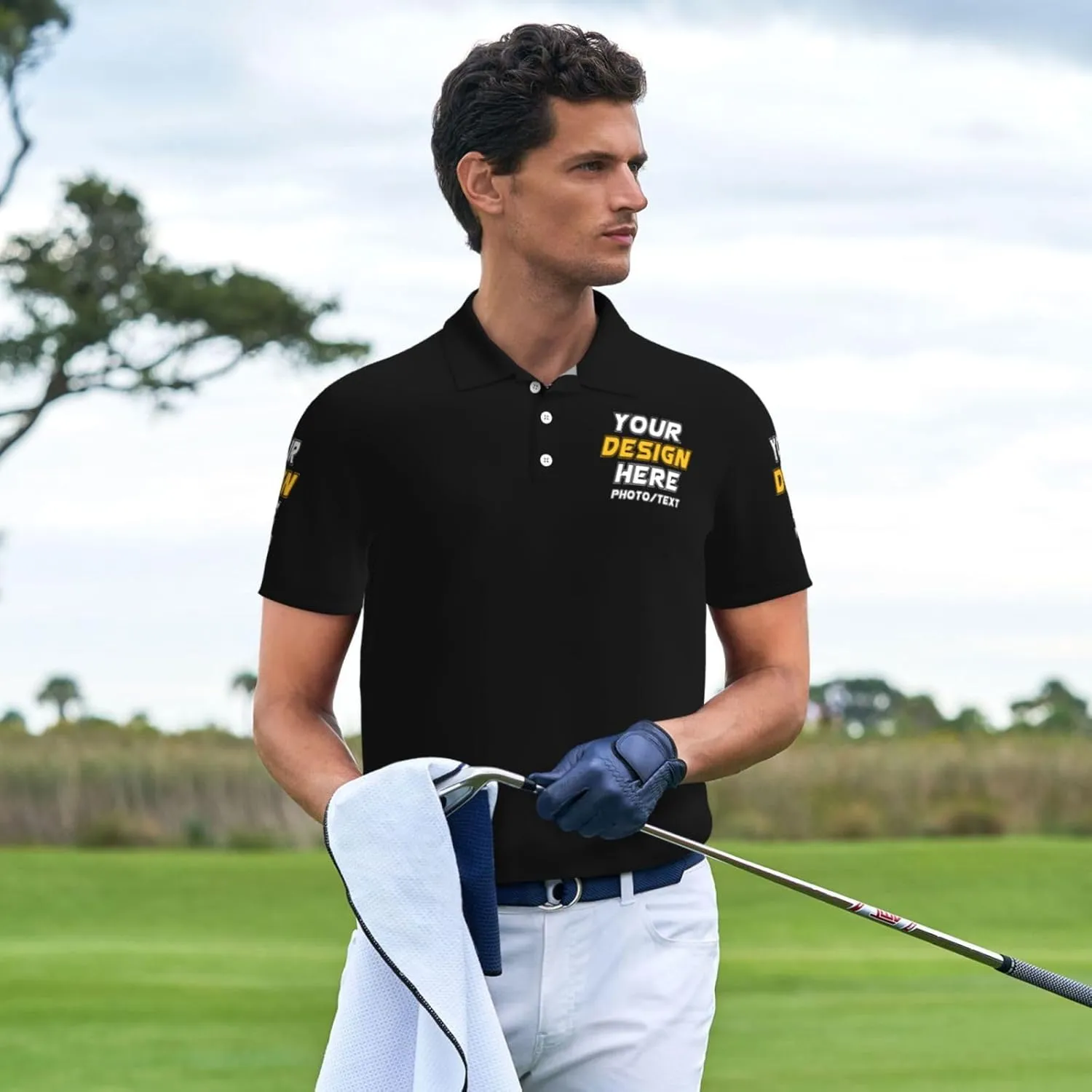 Custom Polo shirts Add Your Text Picture Name Logo Casual Custom Polo shirt Fashion Custom Polo shirts