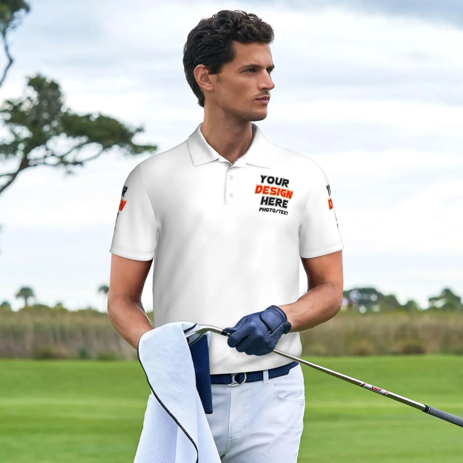 Custom Polo shirts Add Your Text Picture Name Logo Casual Custom Polo shirt Fashion Custom Polo shirts