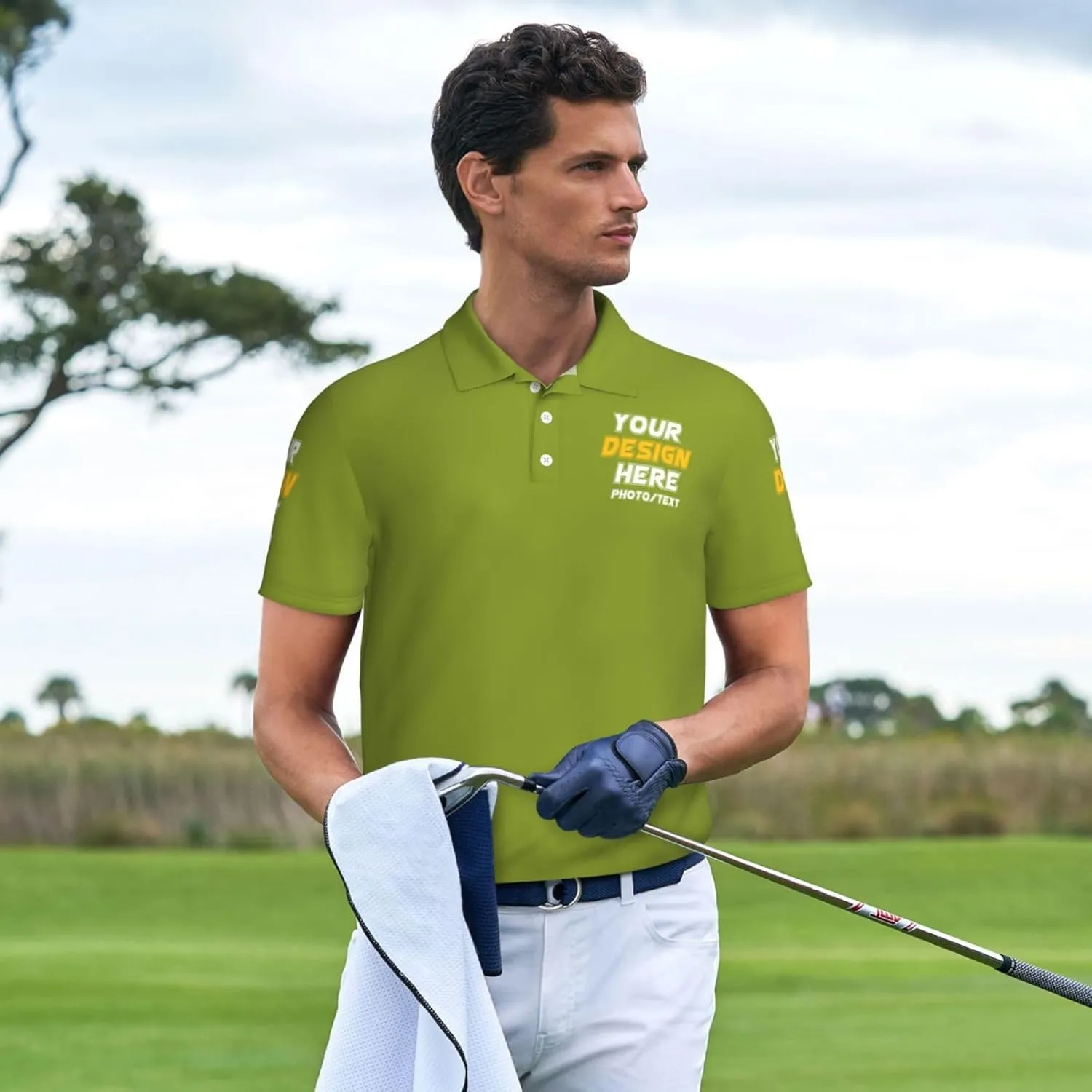 Custom Polo shirts Add Your Text Picture Name Logo Casual Custom Polo shirt Fashion Custom Polo shirts