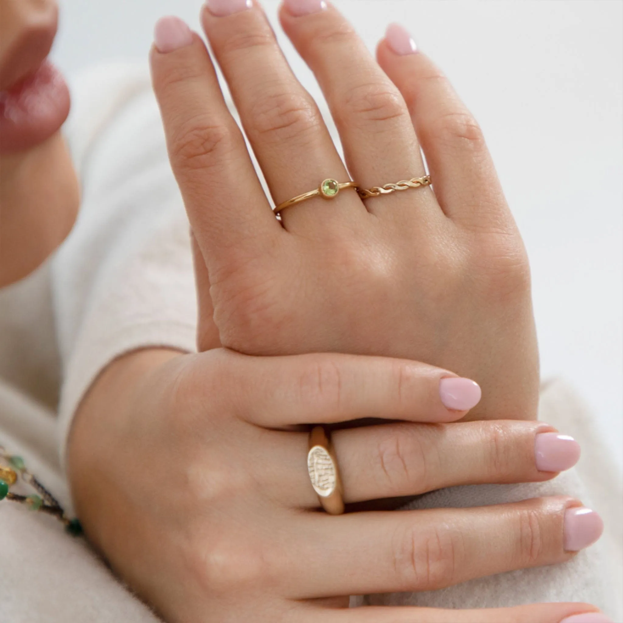 Delicate Braided Ring, Eternity - Gold | By Lunar James