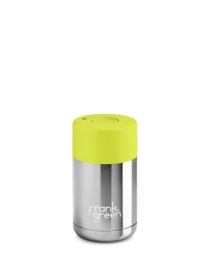 Frank Green Ceramic 295ml - Chrome Silver/Neon Yellow