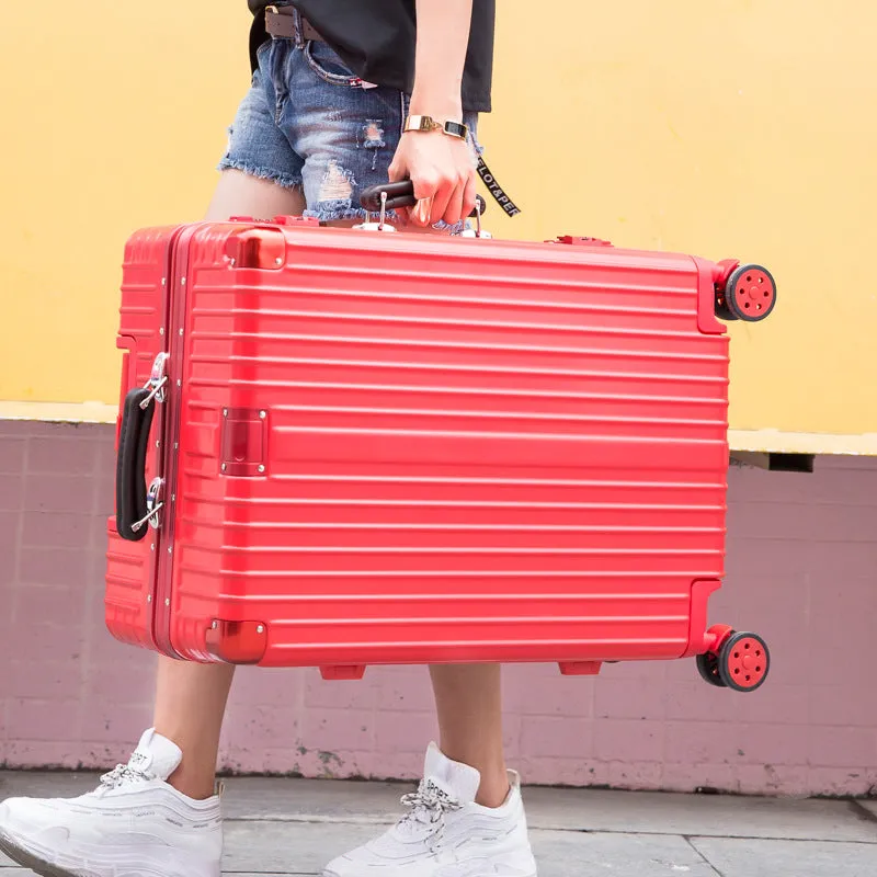 Hot Selling Magnesium Alloy Luggage Large Capacity Aluminum Frame Pure Metal Suitcases