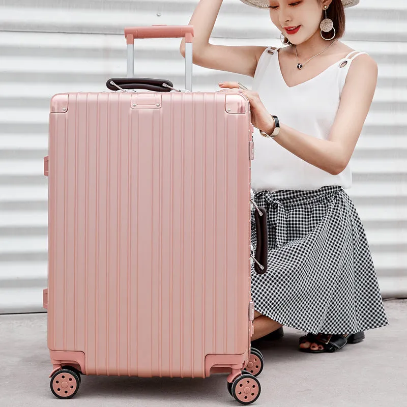 Hot Selling Magnesium Alloy Luggage Large Capacity Aluminum Frame Pure Metal Suitcases