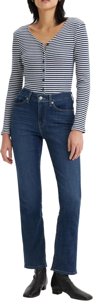 Levi's Womens Classic Straight (Also Available In Plus) Jeans, Lapis Dark Horse, 31 Long US