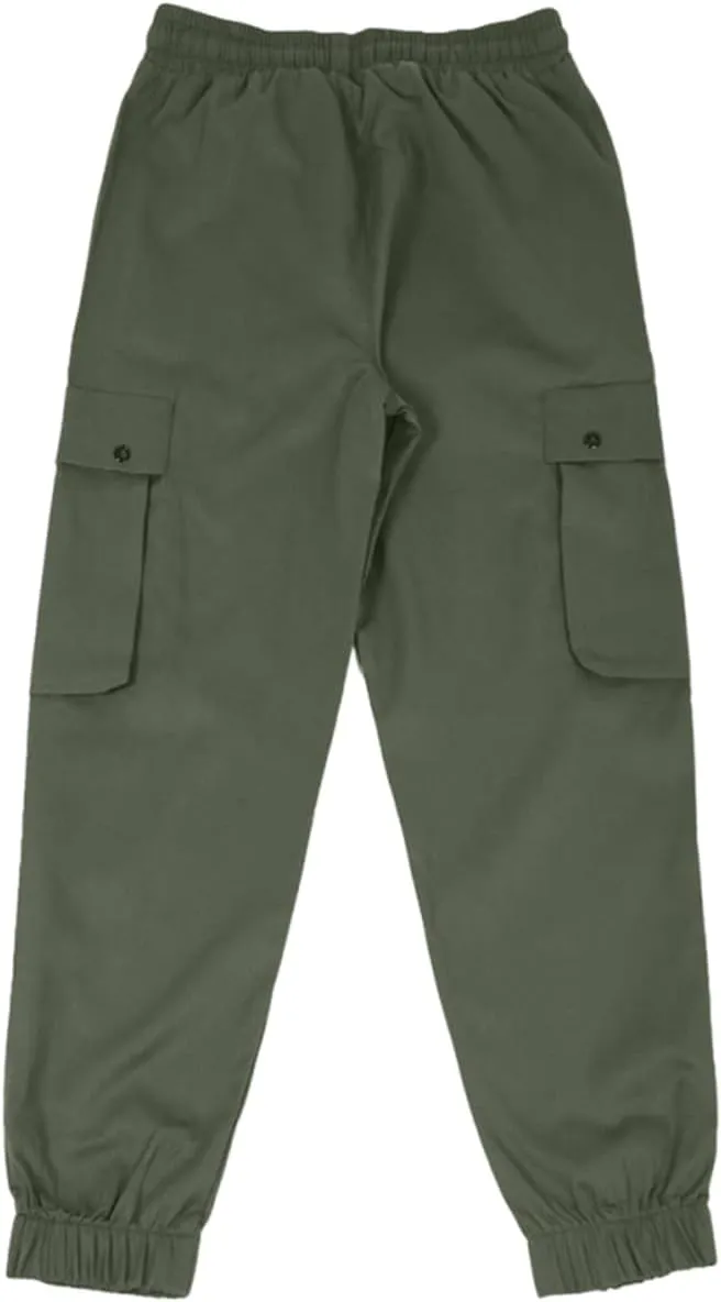 M Menmentings Men's Outdoor Jogging Casual Sweatpants Stretch Waist Lightweight Cargo Pants