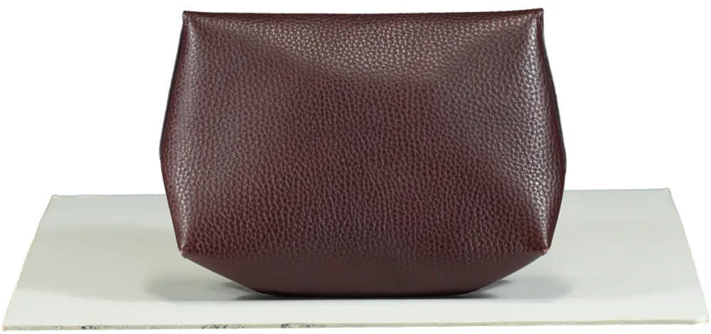 Mulberry Red Small Classic Grain Oxblood Darley Clutch Bag / Cosmetic Pouch One Size