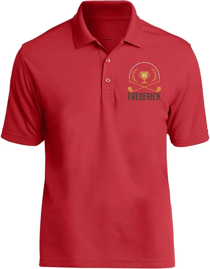 Personalized Golf Polo Shirt for Men. Best Golf Designs Collection for Polo T-Shirts & Your Custom Embroidered Name Team Club