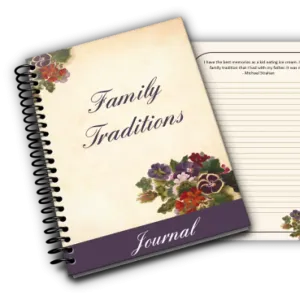 "Family Traditions" Holiday PLR Printable Journal