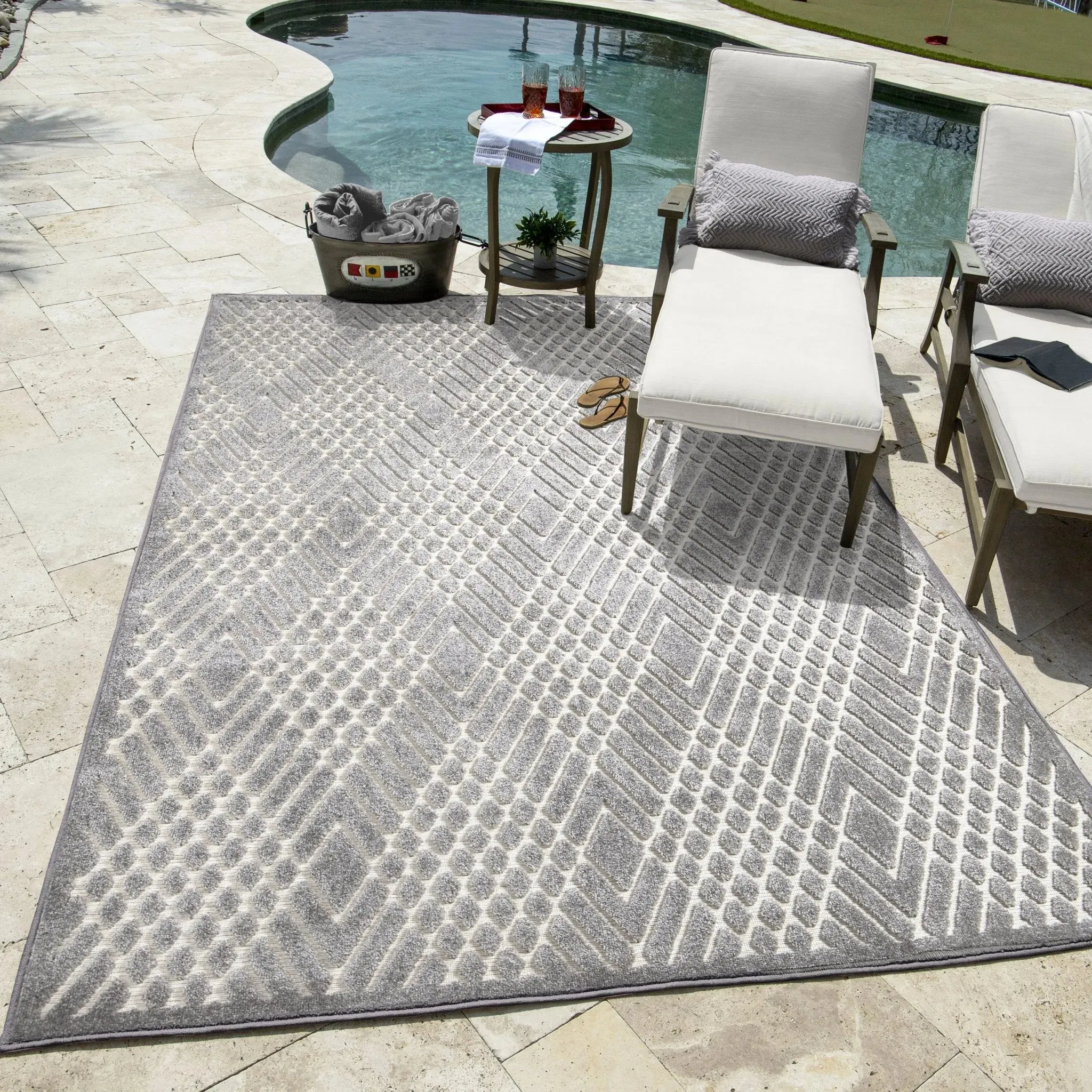 SoCal Living by Jennifer Adams 9109 Ravinia Silverstone Natural Rug