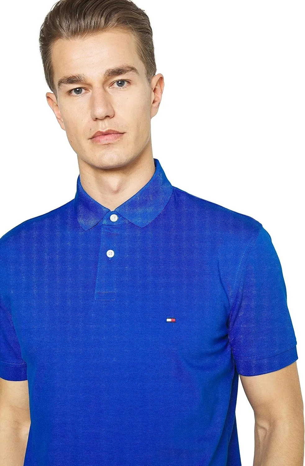 Tommy Hilfiger Men's Short Sleeve Cotton Pique Polo Shirt in Regular Fit 2024 Collection