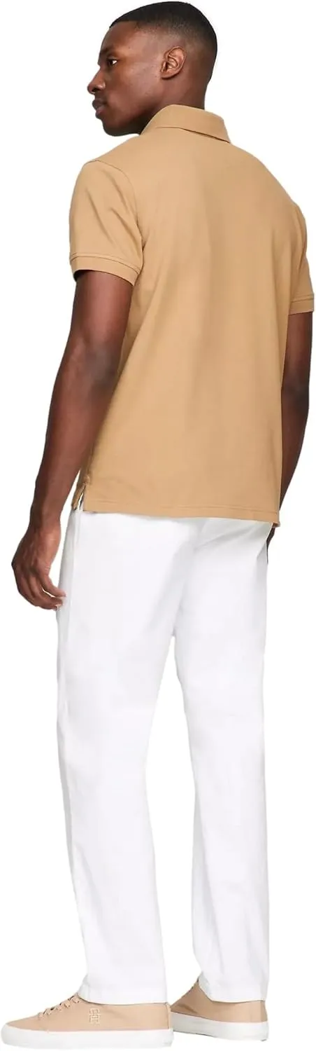 Tommy Hilfiger Men's Short Sleeve Cotton Pique Polo Shirt in Regular Fit 2024 Collection