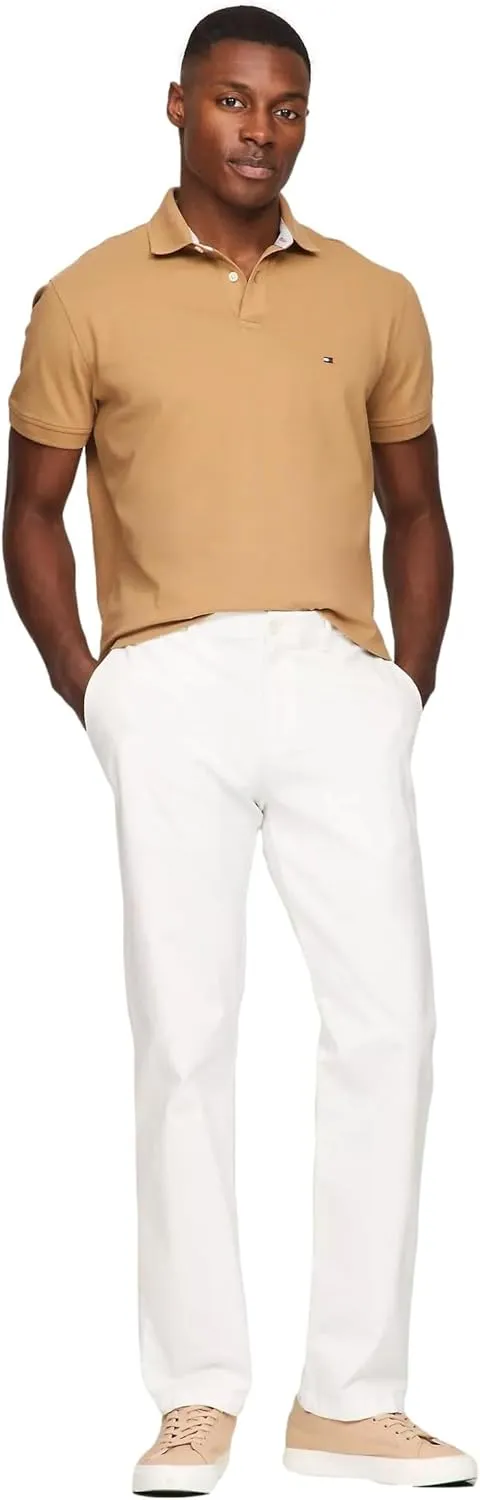 Tommy Hilfiger Men's Short Sleeve Cotton Pique Polo Shirt in Regular Fit 2024 Collection