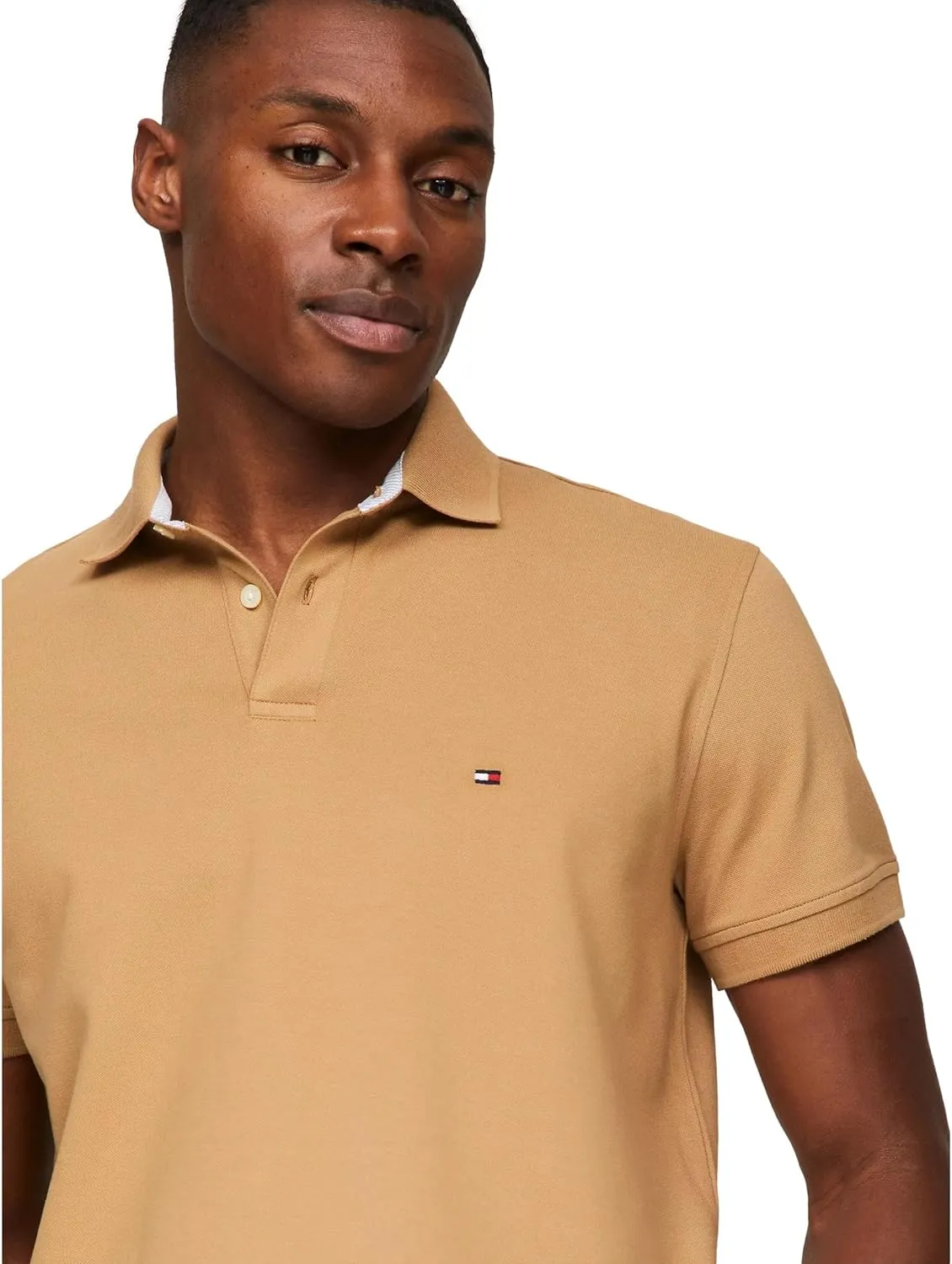 Tommy Hilfiger Men's Short Sleeve Cotton Pique Polo Shirt in Regular Fit 2024 Collection
