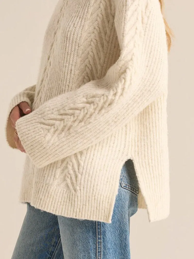 Z Supply Glitter Sweater - Champagne